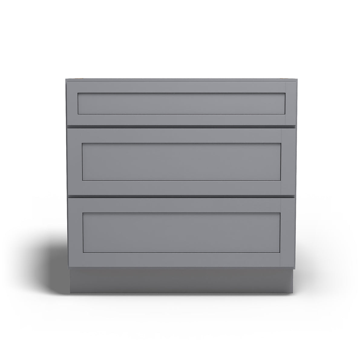 Special Order - 36" Drawer Base Cabinet with 3 Drawers Pacific Gray - DB36