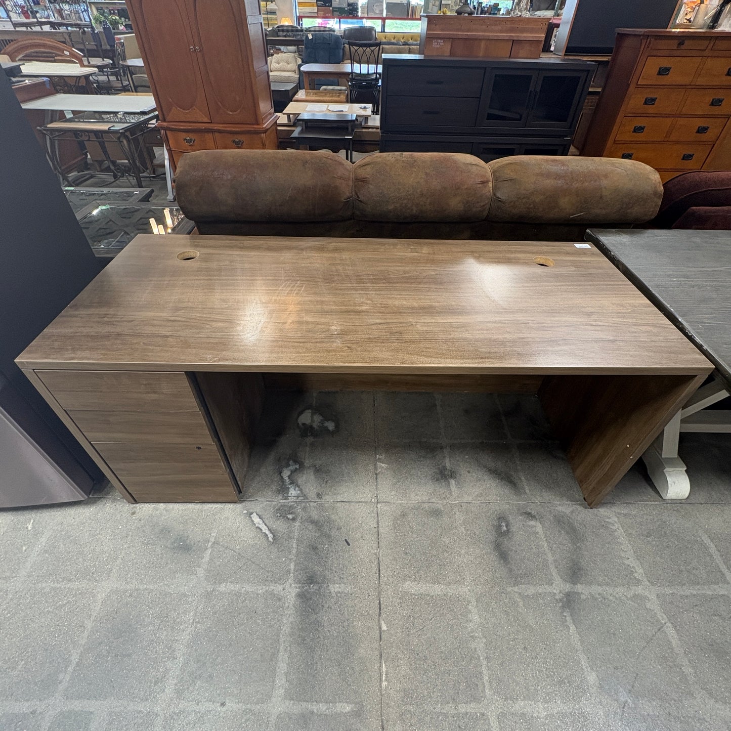 Wood Grain Office Desk