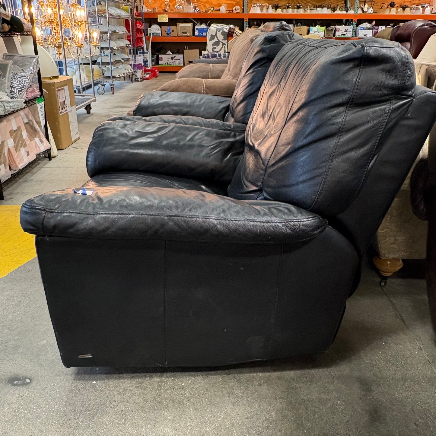 Black Leather Swivel Chair