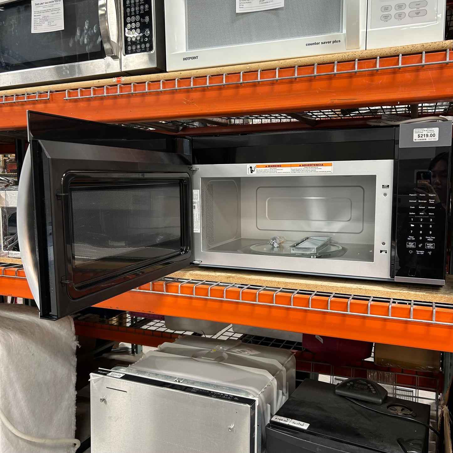 Whirlpool OTR Microwave