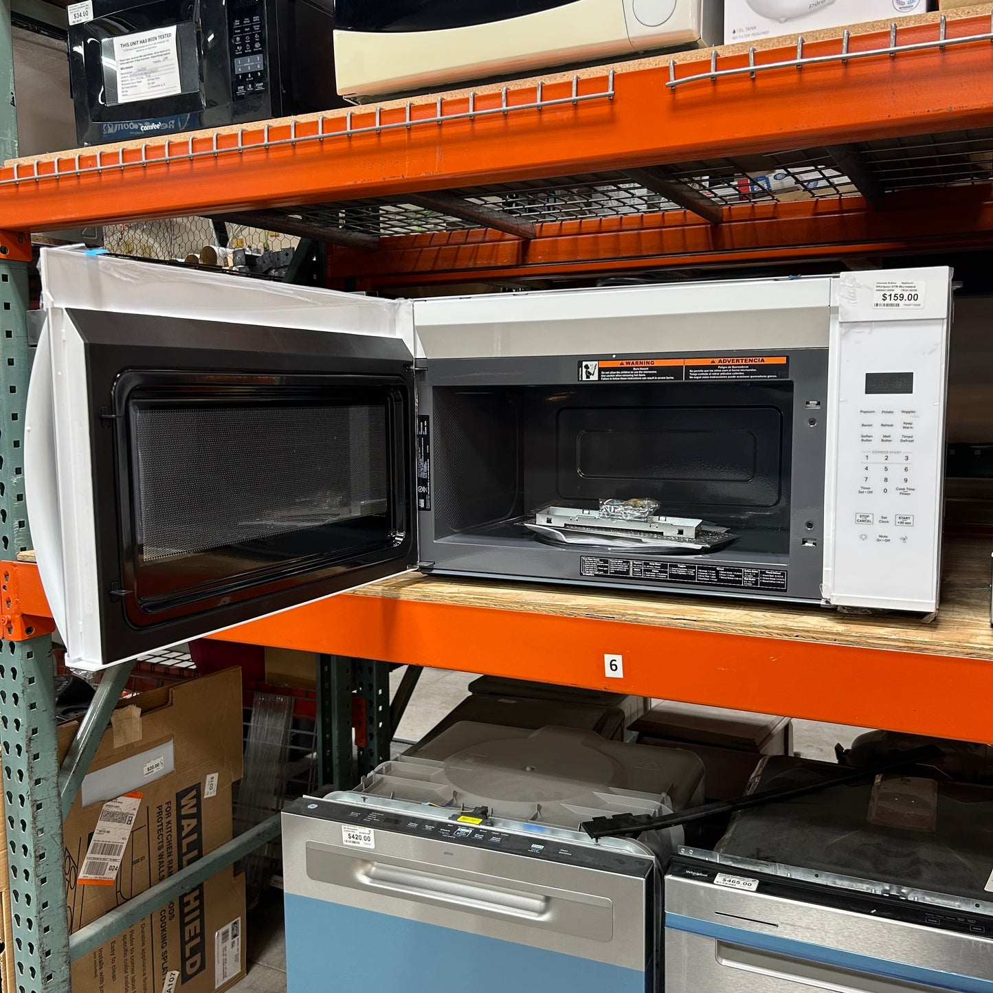 Whirlpool OTR Microwave