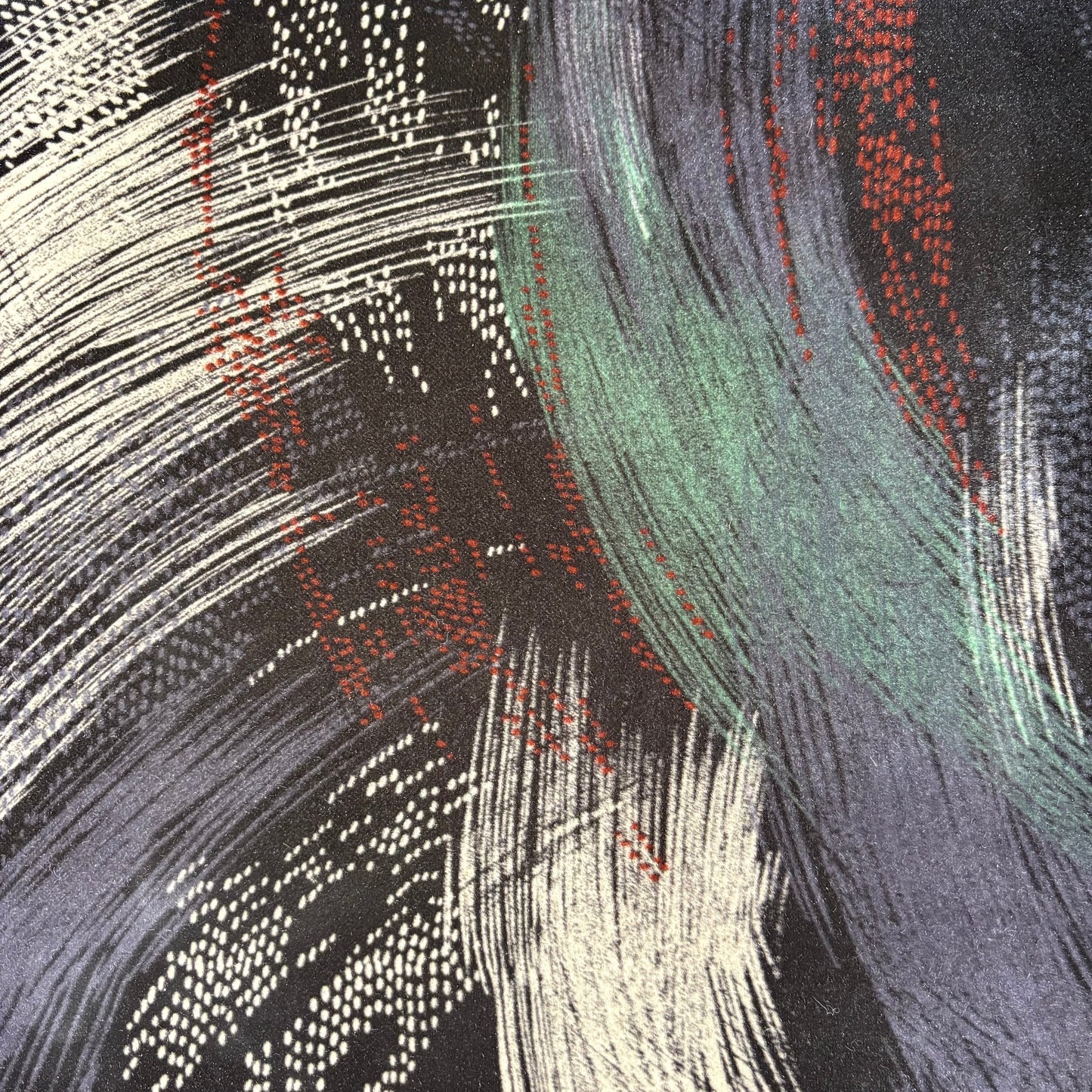 Vintage Black Velvet Sofa