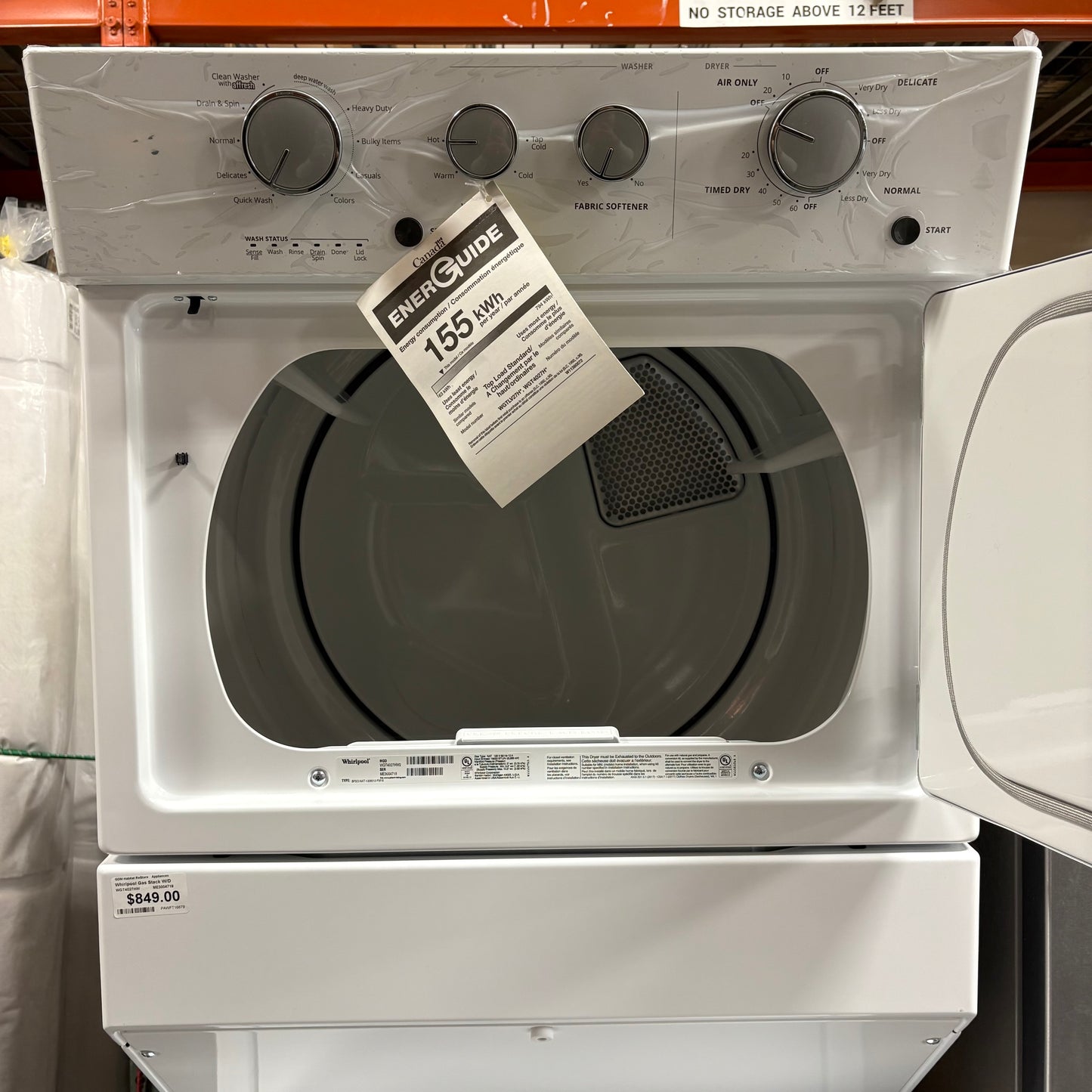 Whirlpool Gas Stack W/D