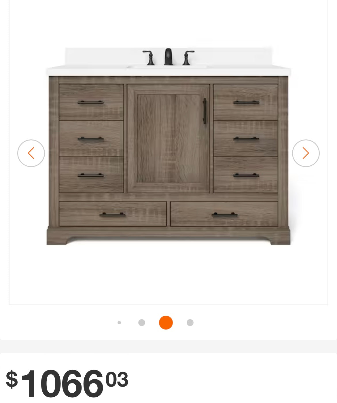 Kendall Gray Vanity 48"