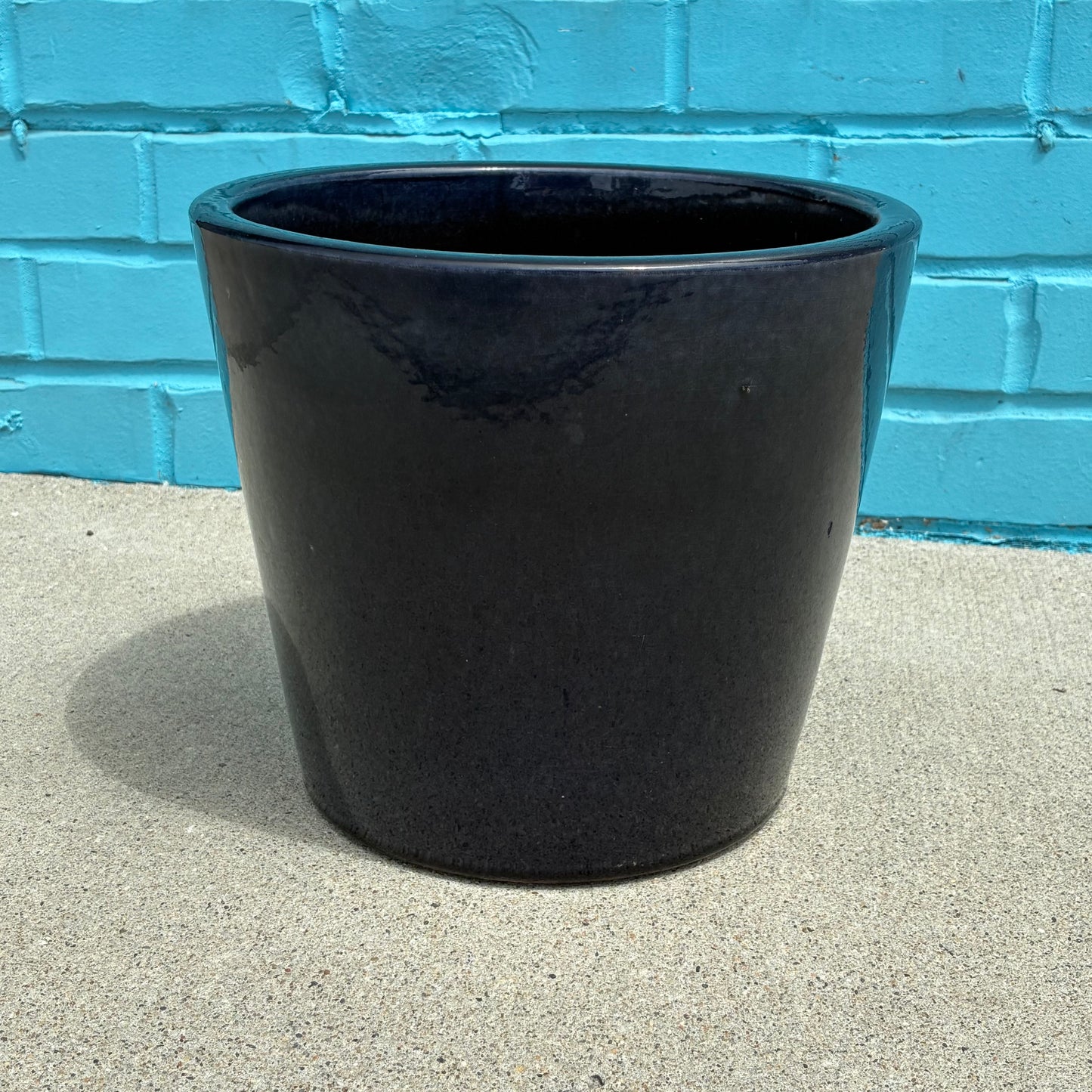 Vigoro 10.6" Blue Planter Pot