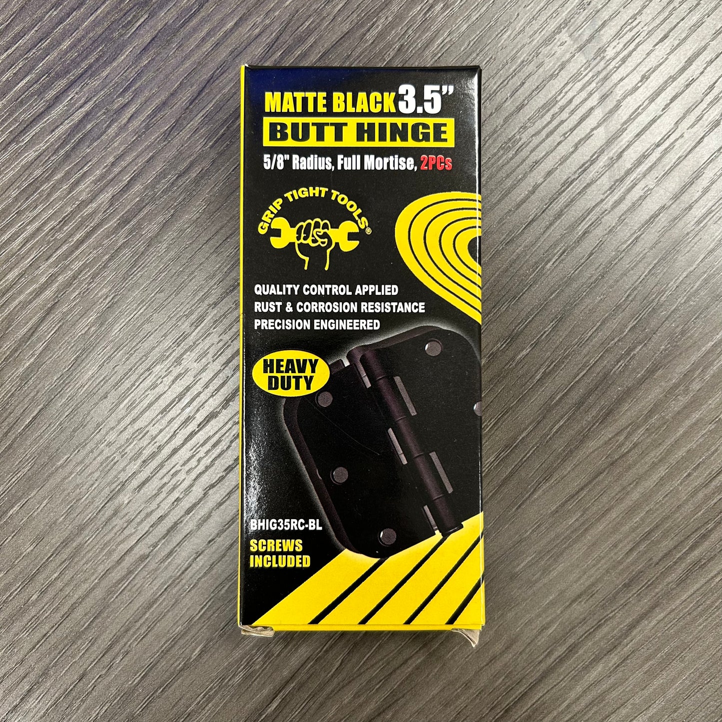 Door Hinges Black 2pc