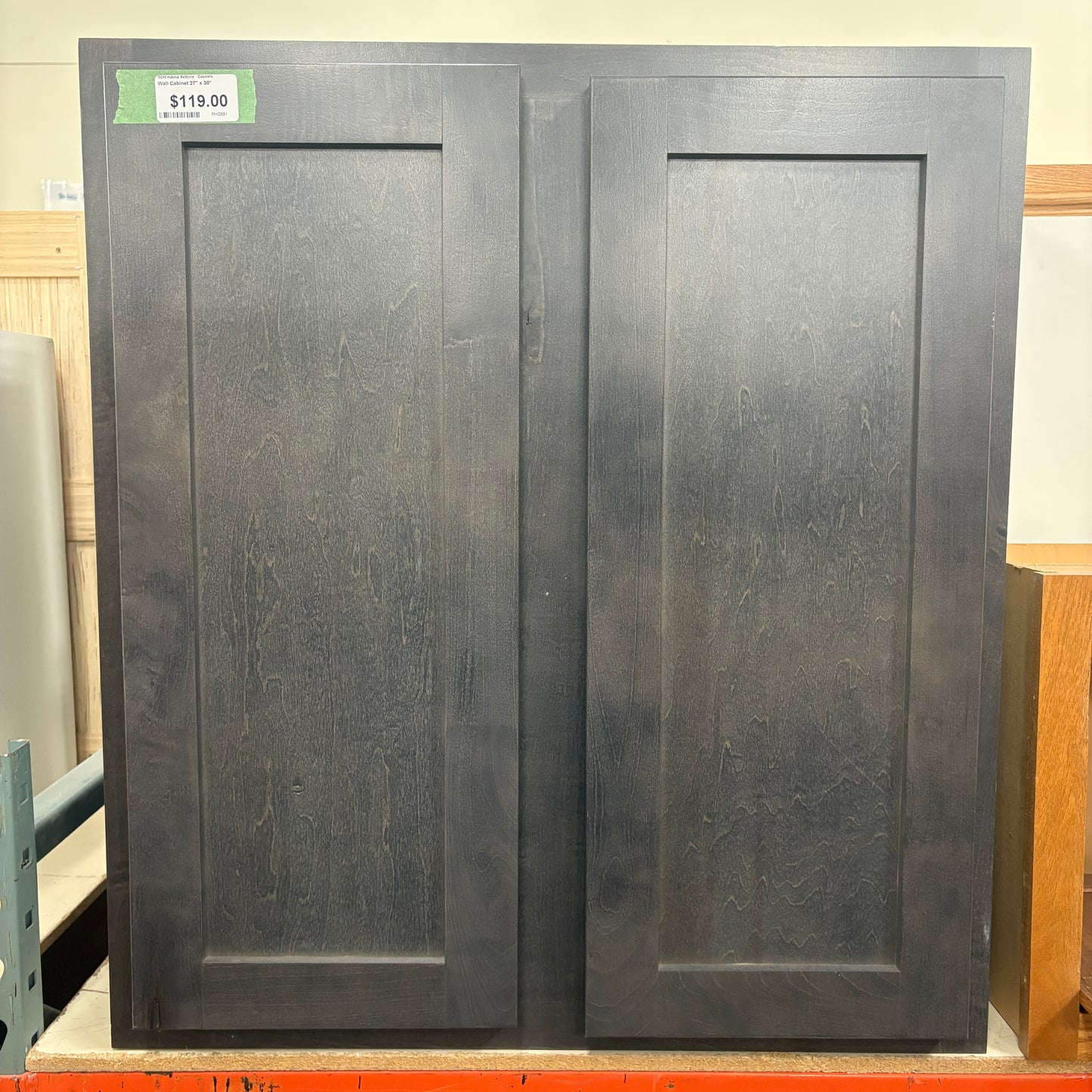 Dark Shaker Wall Cabinet.