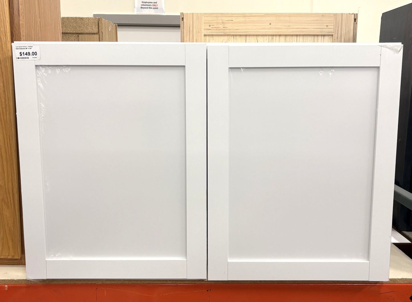 White Shaker Wall Cabinet.