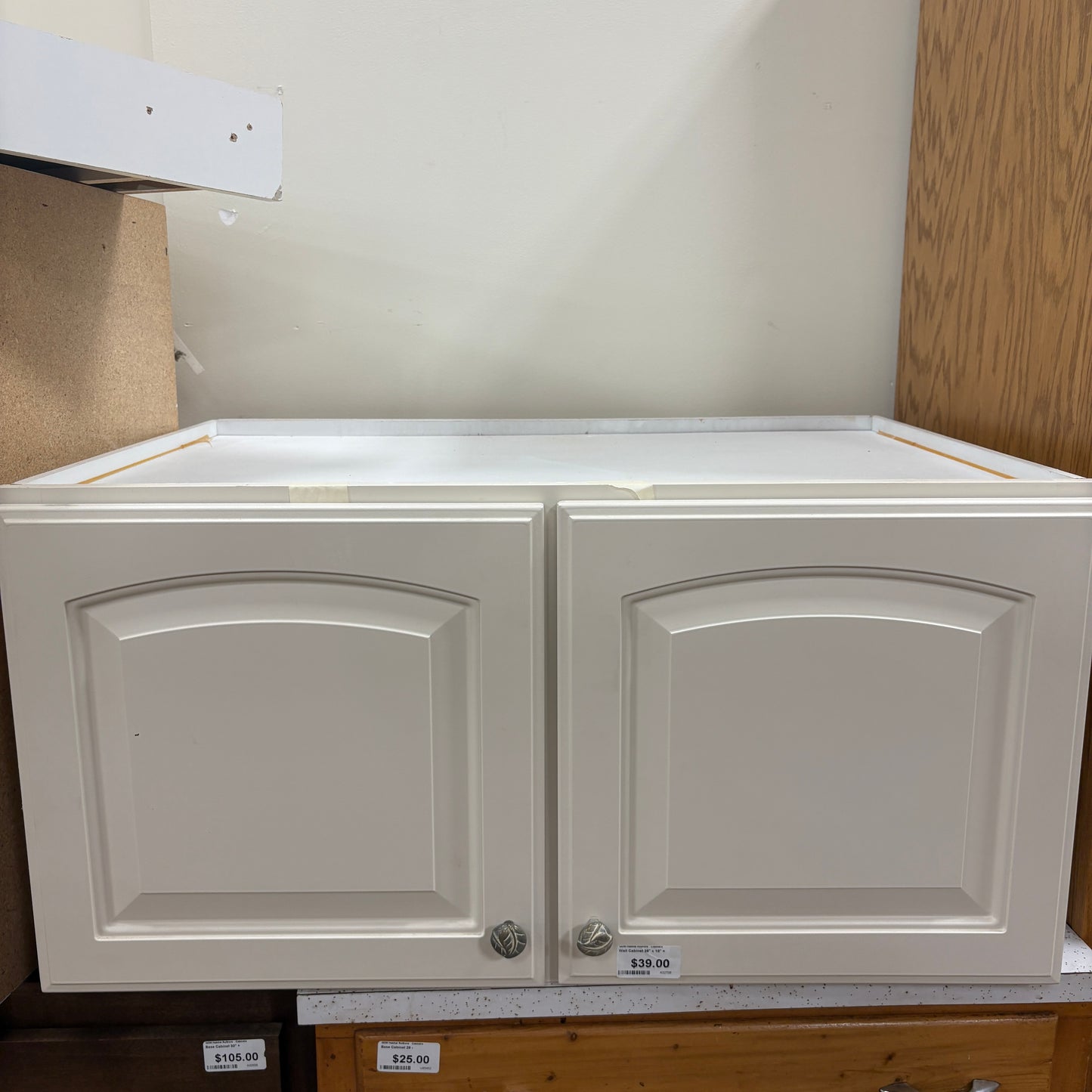 White Arched Wall Cabinet.