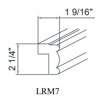 Special Order - 7 ft Light Rail Molding Newport White - LRMS7 GHI GHI Accessories Newport White Rail Molding Special Order SPNPW