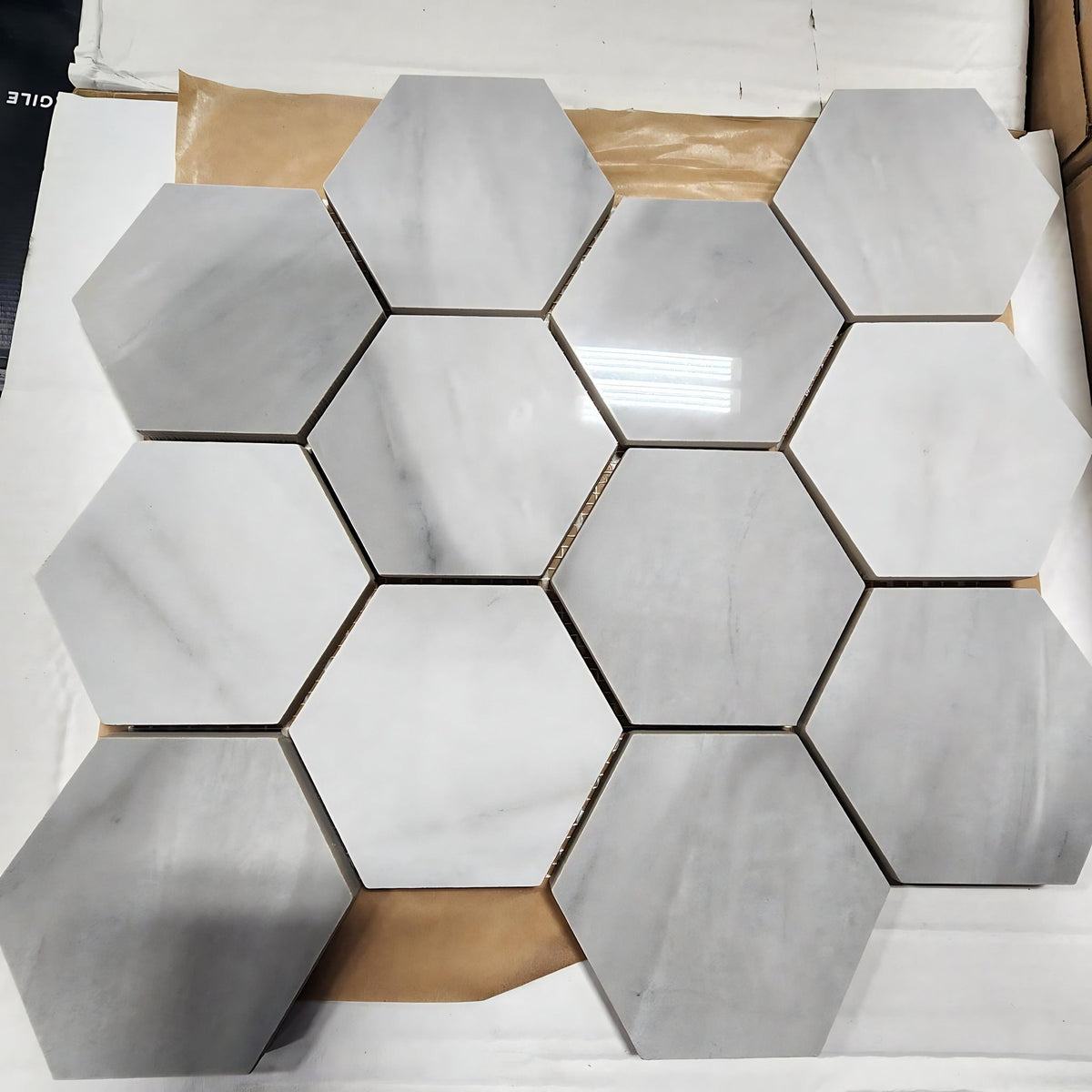 Bardiglio GrigioHex 12x14 Mosa location-set