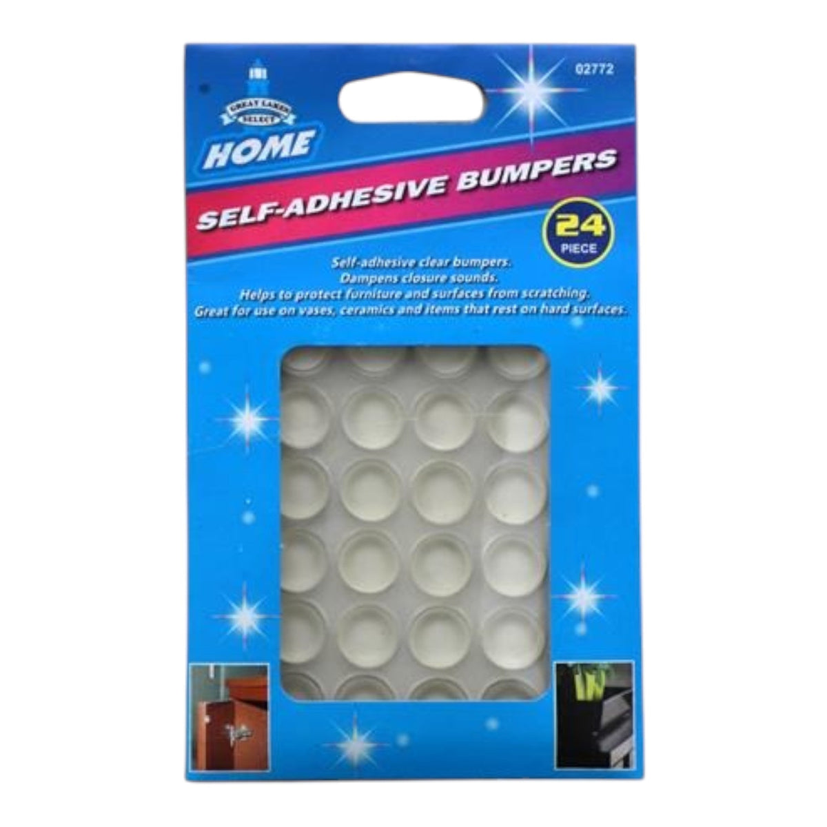 24 Piece Clear Self-adhesive Bumpers - GDM Habitat for Humanity ReStore