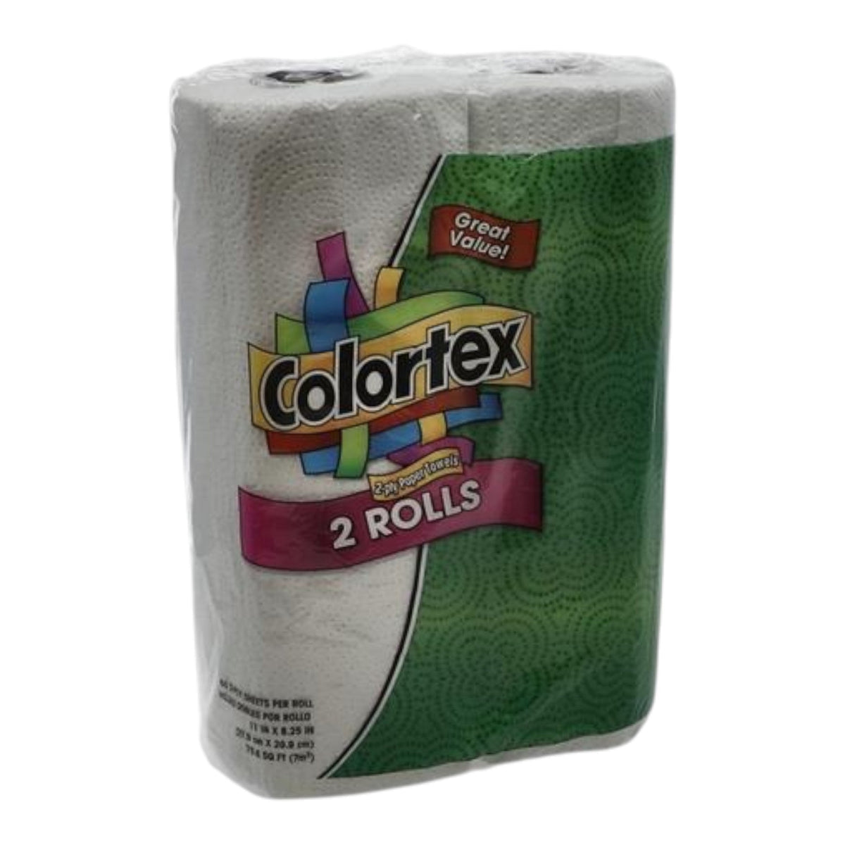 Colortex Paper Towels, 2 pack, 60 sheet, 2 ply - GDM Habitat for Humanity ReStore