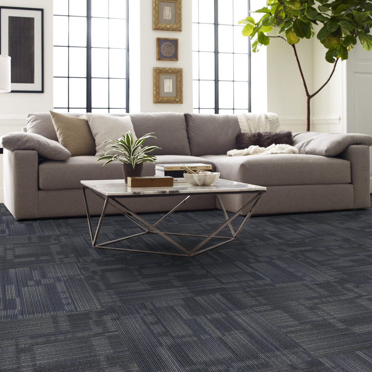 Patcraft Experience carpet tile in Solution, room scene