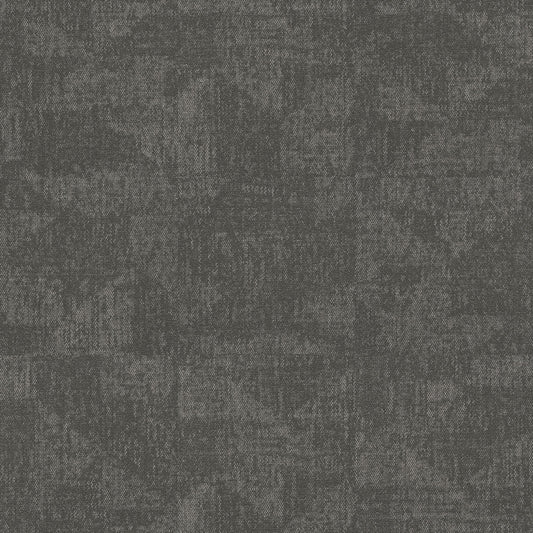 Shaw Landform carpet tile in Sediment, installed