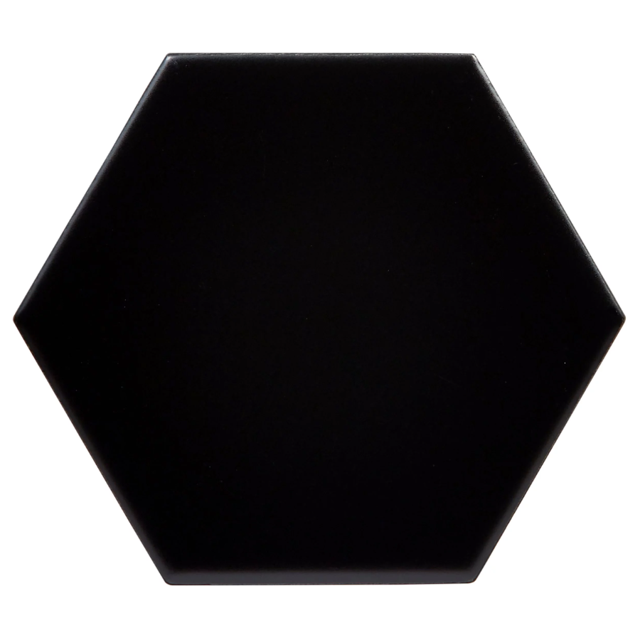 Obsidian 4" Hexagon Ceramic Tile - 3.00 sq ft false Mosaic Tile