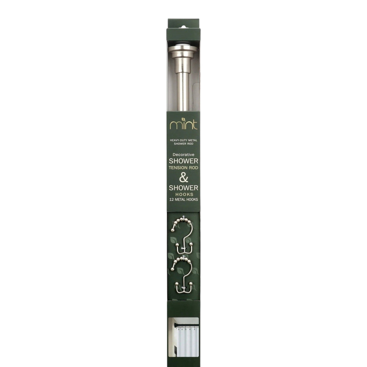 Adjustable Shower Rod, 42 to 72 in, brushed nickel - GDM Habitat for Humanity ReStore