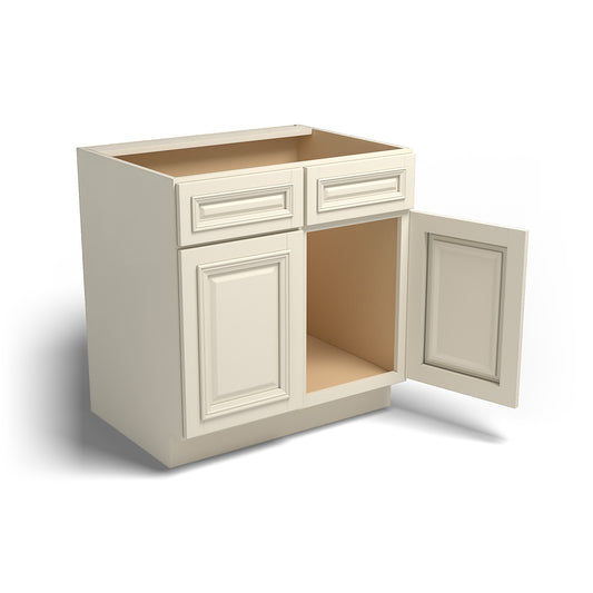 Special Order - 33" Kitchen Sink Base Nantucket Linen - SB33 Base Cabinets GHI Nantucket Linen Sink Bases Special Order SPNTL