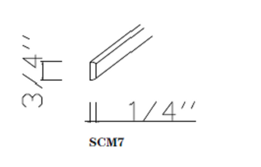 Special Order - 7 ft Scribe Molding Sonona Wheat - SCM7 GHI GHI Accessories Scribe Molding Sonona Wheat Special Order SPSNW