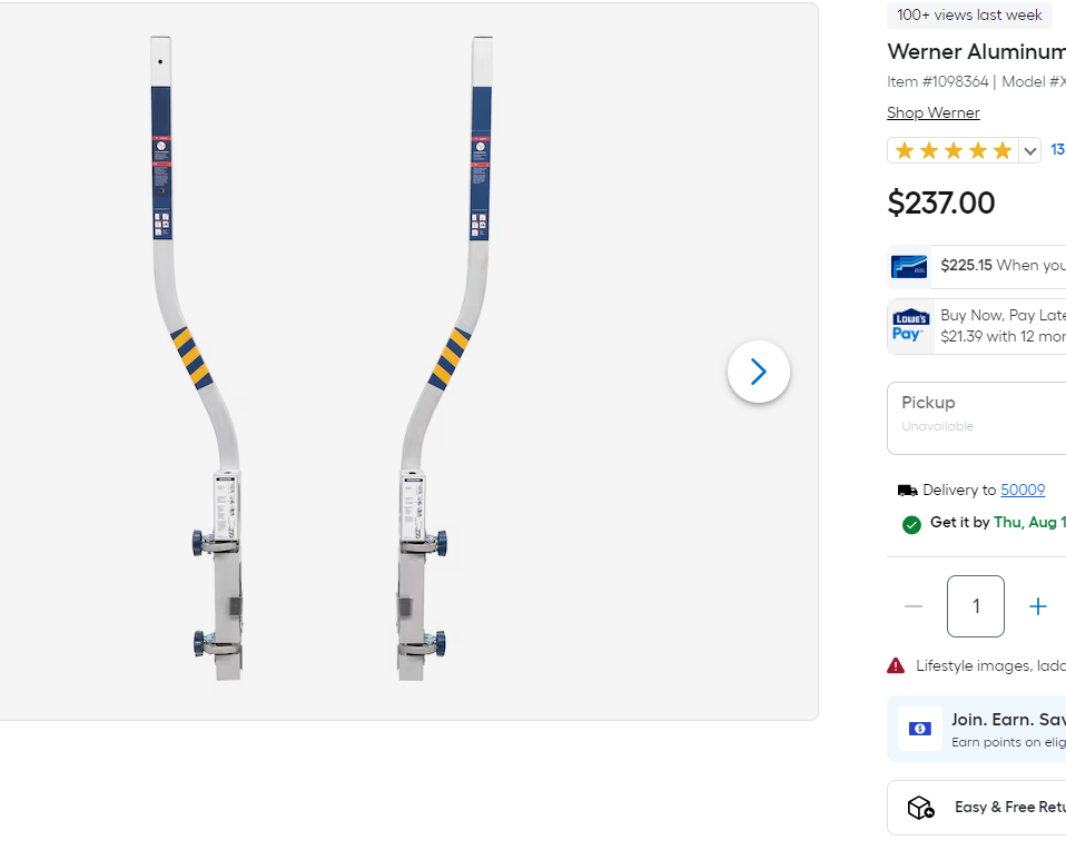 Werner WalkThru Safety Accesso