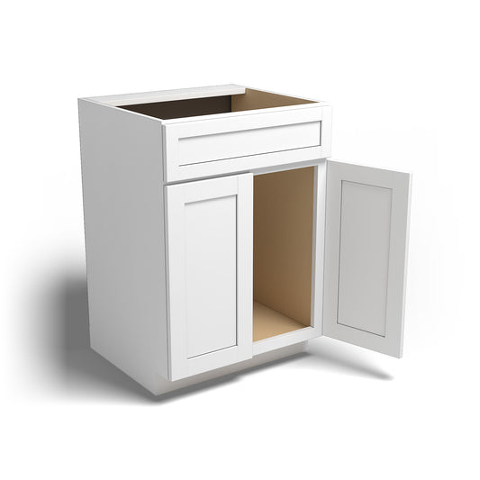 Special Order - 24" x 21" Vanity Arcadia White Shaker - V2421 Arcadia White Base Cabinets Bathroom GHI SPACW Special Order Vanity Bases