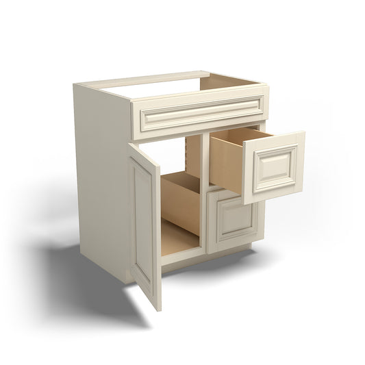Special Order - 30" x 21" Vanity with Drawers Nantucket Linen - V3021D Base Cabinets Bathroom GHI Nantucket Linen Special Order SPNTL Vanity Bases