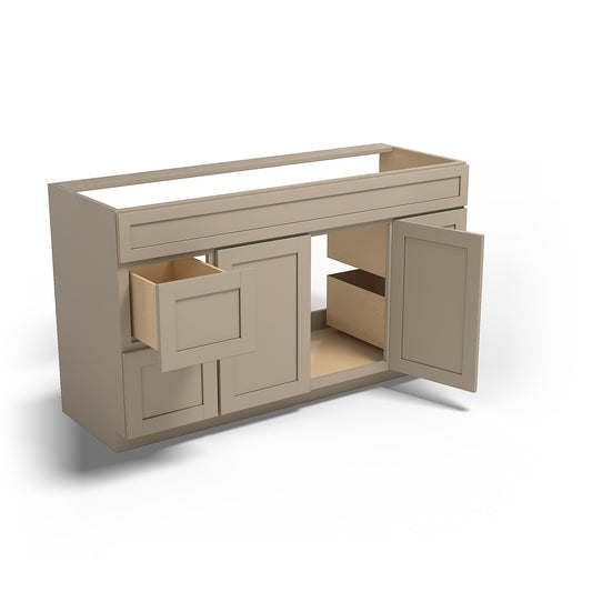 Special Order - 60" x 21" Vanity Base Mojave Shaker - V6021D Bathroom GHI Mojave Shaker Special Order SPMJS Vanity Bases