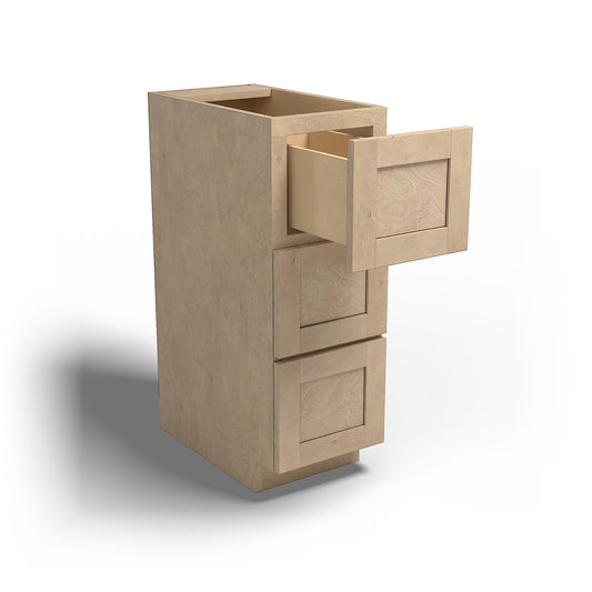 Special Order - 12" x 21" Vanity Drawer Base Sonona Wheat - VDB1221 Base Cabinets Bathroom GHI Sonona Wheat Special Order SPSNW Vanity Bases