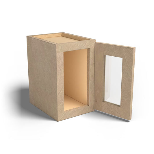 Special Order - 9" x 15" Wall Cabinet with Acrylic Mullion Door Sonona Wheat - W0915GMD GHI Sonona Wheat Special Order SPSNW Upper Wall Cabinets Wall Cabinets