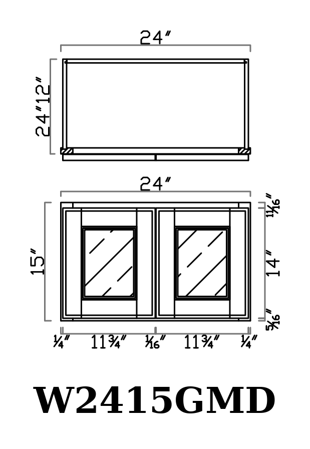 GHI line drawing W2415GMD
