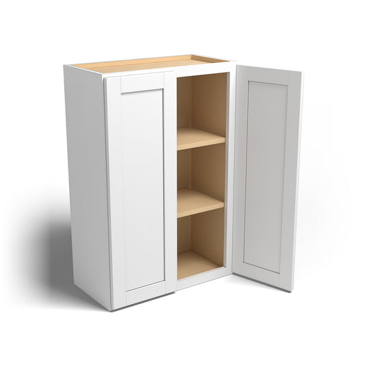 Special Order - 24" x 36" Wall Cabinet Arcadia White Shaker - W2436 36" Wall Cabinets Arcadia White GHI SPACW Special Order Wall Cabinets