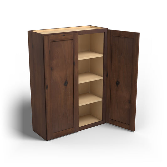 Special Order - 30" x 42" Wall Cabinet Rustic Walnut - W3042 42" Wall Cabinets GHI Rustic Walnut Special Order SPRWS Wall Cabinets