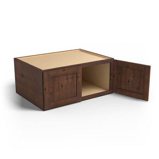 Special Order - 33" x 15" x 24" Wall Cabinet Rustic Walnut - W331524 GHI Rustic Walnut Special Order SPRWS Upper Wall Cabinets Wall Cabinets