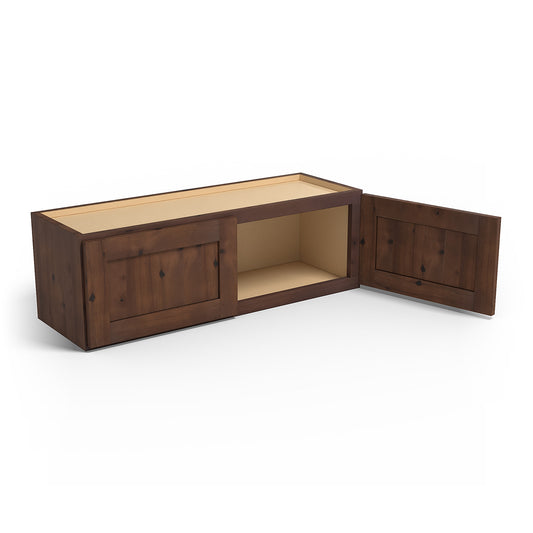 Special Order - 36" x 12" Wall Cabinet Rustic Walnut - W3612 GHI Rustic Walnut Special Order SPRWS Upper Wall Cabinets Wall Cabinets