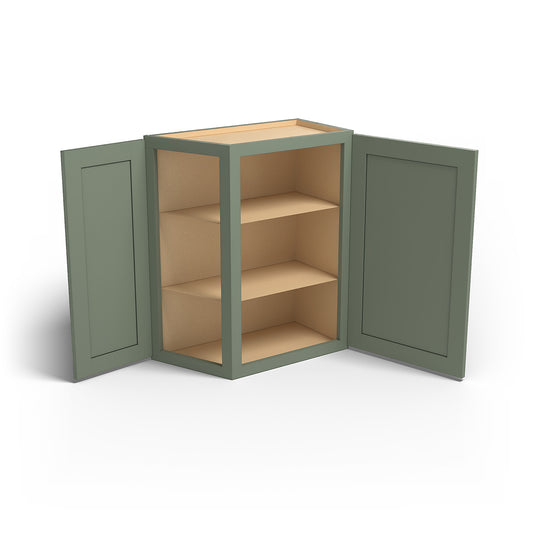 Special Order - 24" x 30" Wall Angle Corner Cabinet Forest Green - WAC2430 30" Wall Cabinets Corner Wall Cabinets Forest Green GHI Special Order SPFRG Wall Cabinets
