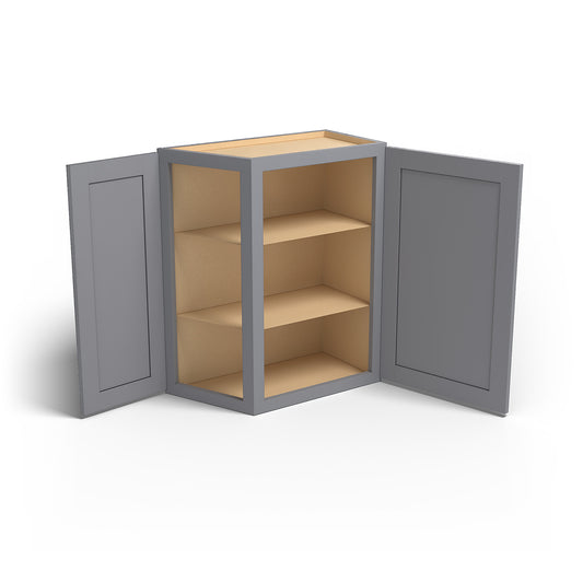 Special Order - 24" x 30" Wall Angle Corner Cabinet Pacific Gray - WAC2430 30" Wall Cabinets Corner Wall Cabinets GHI Pacific Gray Special Order SPPGS Wall Cabinets