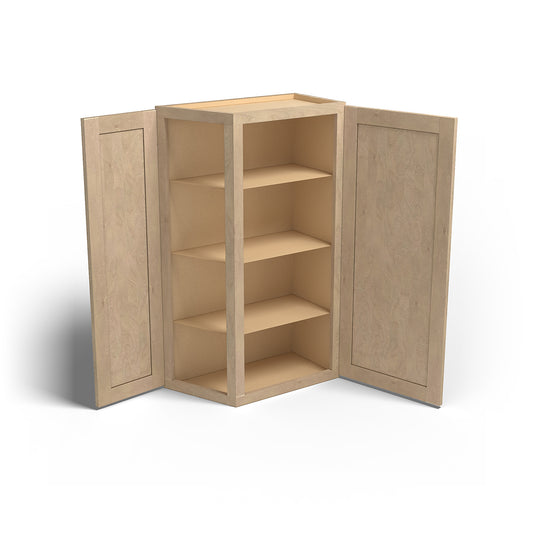 Special Order - 24" x 42" Wall Angle Corner Cabinet Sonona Wheat - WAC2442 42" Wall Cabinets Corner Wall Cabinets GHI Sonona Wheat Special Order SPSNW Wall Cabinets