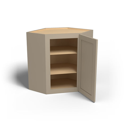 Special Order - 24" x 30" Wall Diagonal Corner Cabinet Mojave Shaker - WDC2430 30" Wall Cabinets Corner Wall Cabinets GHI Mojave Shaker Special Order SPMJS Wall Cabinets