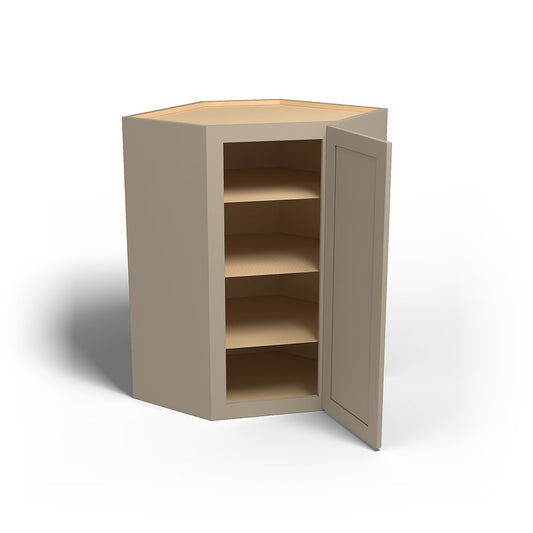 Special Order - 27" x 42" Wall Diagonal Corner Cabinet Mojave Shaker - WDC2742 42" Wall Cabinets Corner Wall Cabinets GHI Mojave Shaker Special Order SPMJS Wall Cabinets