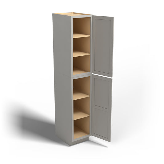 Special Order - 18" x 96" Wall Pantry Stone Harbor Gray - WP1896 GHI Pantries Special Order SPSHG Stone Harbor Gray