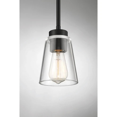 Savoy House Mini Pendant Blk