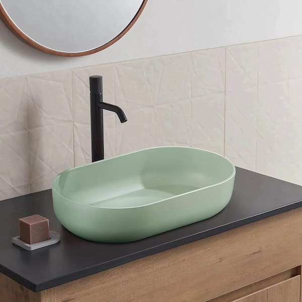 Modern Oval Vessel Sink