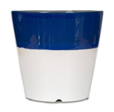 Blue/White Divided 6" Planter