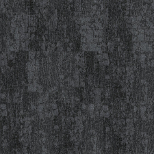 Shaw Structure carpet tile in Chrome Black, installed