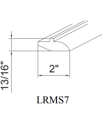 Special Order - 7 ft Light Rail Molding Arcadia White Shaker - LRMS7 Arcadia White GHI GHI Accessories Rail Molding SPACW Special Order