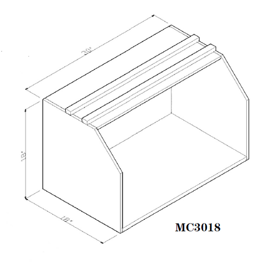 Special Order - 30" x 18" Microwave Cabinet Mojave Shaker - MC3018 GHI GHI Accessories Microwave Cabinets Mojave Shaker Special Order SPMJS