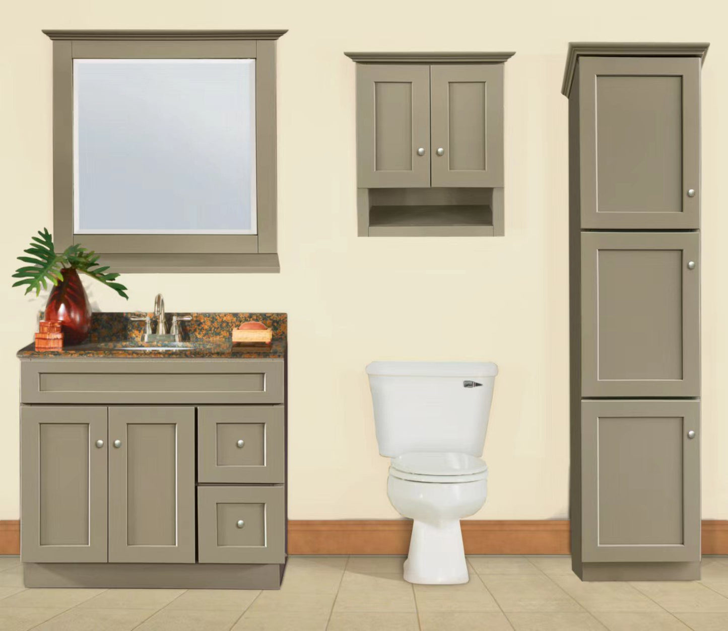 Special Order - 21" x 26" Medicine Cabinet Mojave Shaker - BV2126 Bathroom GHI Medicine Cabinet Mojave Shaker Special Order SPMJS Toilet Topper