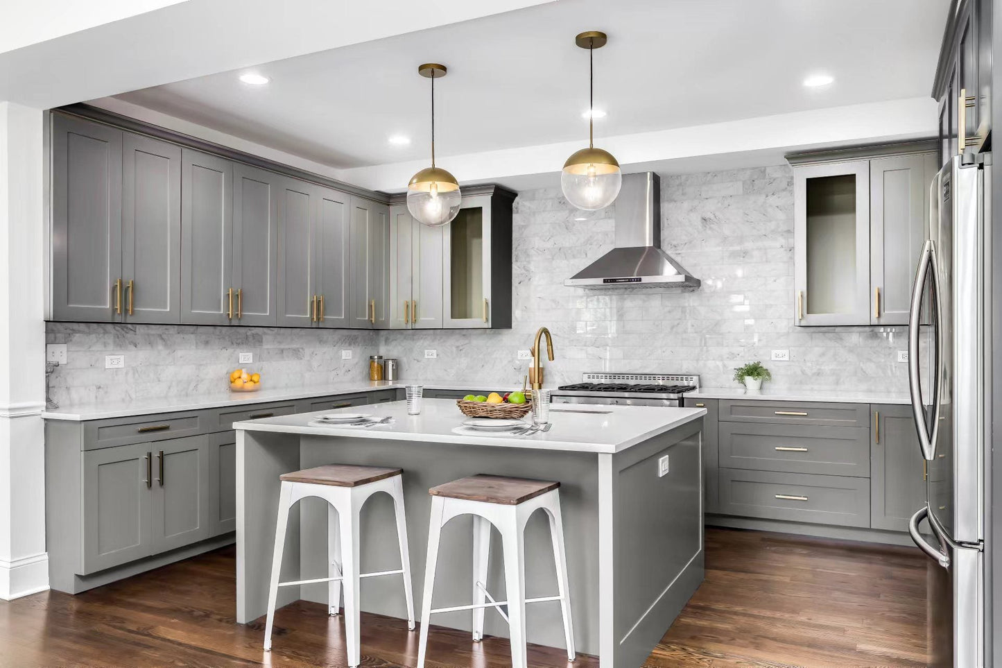 Special Order - 24" Diagonal Corner Base Cabinet Pacific Gray - BC24 Base Cabinets Corner Base Cabinets GHI Pacific Gray Special Order SPPGS