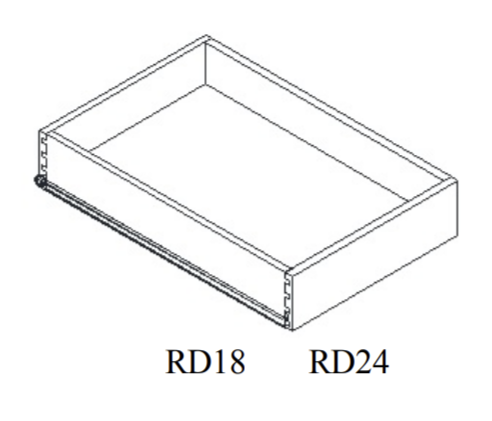 Special Order - 24" Roll Out Drawer Arcadia White Shaker - RD24 Arcadia White Base Cabinets GHI GHI Accessories Roll Out Drawer SPACW Special Order
