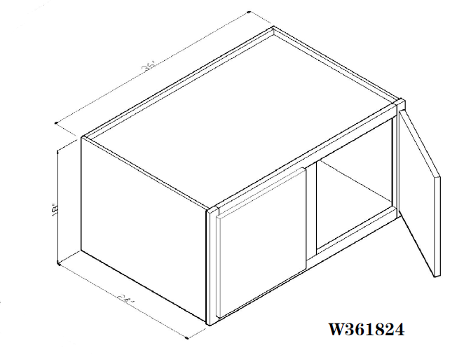 Special Order - 36" x 18" x 24" Wall Cabinet Forest Green - W361824 Forest Green GHI Special Order SPFRG Upper Wall Cabinets Wall Cabinets
